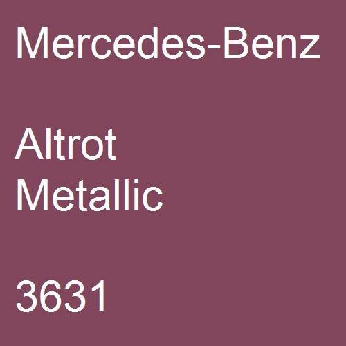 Mercedes-Benz, Altrot Metallic, 3631.